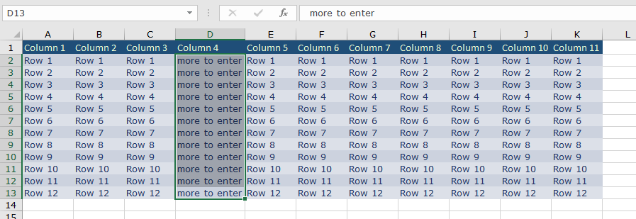 Enter from entry not from duplicate